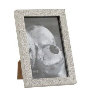 Stříbrný dekorativní fotorámeček s flitry Glitter silver - 12*1, 5*17 cm / 10*15cm 8123 obraz