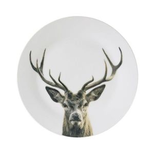 Porcelánový dezertní talířek s jelenem Red Deer - Ø19*2cm SCBOEH obraz