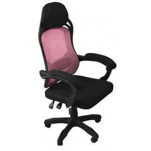 TP Living Otočná kancelářská židle Oscar černo-růžová obraz