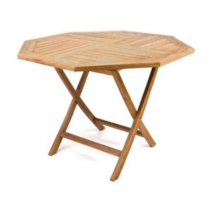 Garthen 2148 Skládací zahradní stolek z týkového dřeva, Ø 100 cm obraz