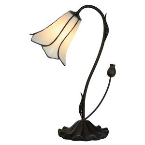 Stolní lampa ve tvaru květu Tiffany Cloches - Ø 17 * 43 cm E14 / max 1 * 25W 5LL-6046 obraz