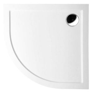 POLYSAN SERA sprchová vanička z litého mramoru, čtvrtkruh 80x80cm, R550, bílá 40511 obraz