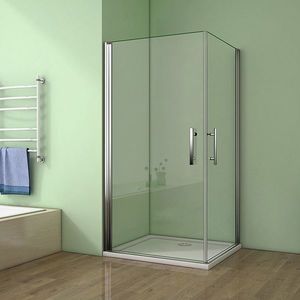 H K Sprchový kout MELODY A4 90cm se dvěma jednokřídlými dveřmi včetně sprchové vaničky obraz