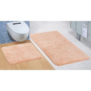 Bellatex Sada koupelnových předložek Micro růžová, 60 x 100 cm, 60 x 50 cm obraz
