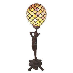 Stolní vitrážová lampa Tiffany Femme - 21*21*51 cm 5LL-6024 obraz