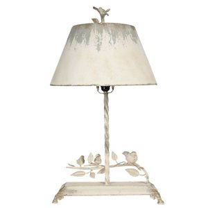Kovová vintage stolní lampa s ptáčky Charlemagne - 44*43*75 cm 5LMP311 obraz
