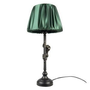 Stolní lampa s opičkou a zeleným stínidlem - Ø25*55 cm / E27 6LMC0055 obraz