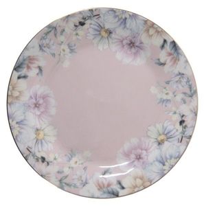 Porcelánový dezertní talířek s květinami Flowers - Ø 18*2 cm FLOTP obraz