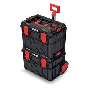 Prosperplast Sada kufrů na nářadí 2 ks XEBLOCCK LOG 54, 6 x 38 x 78, 5 cm černo-červená obraz