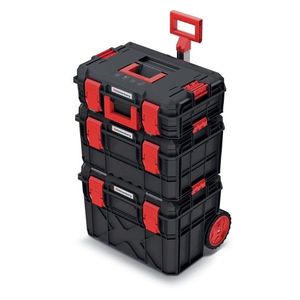 Prosperplast Sada kufrů na nářadí 3 ks XEBLOCCK PRO 54, 6 x 38 x 87 cm černo-červená obraz