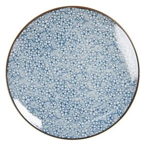 Dezertní talíř modré kvítky BlueFlow - Ø21 cm 6CEDP0043 obraz