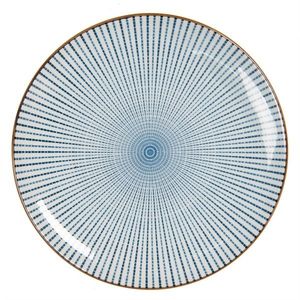 Dezertní talíř s modrým zdobením BlueLine - Ø 21 cm 6CEDP0045 obraz