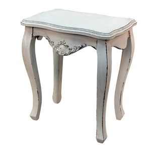 Bílý antik odkládací stolek Frischie - 52*35*58 cm 5H0538 obraz