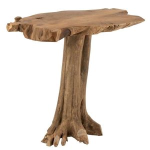 Přírodní barový stůl z teakového dřeva na kmeni Root teak - 107*78*105cm 15776 obraz
