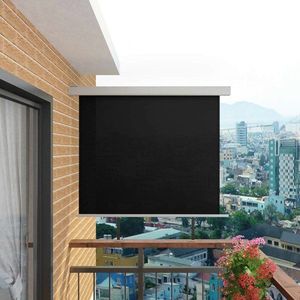 Balkonová zástěna 150x200 cm Dekorhome Černá obraz
