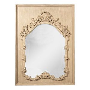 Světle hnědé nástěnné zrcadlo s ornamenty Frannie - 95*130 cm 52S259 obraz