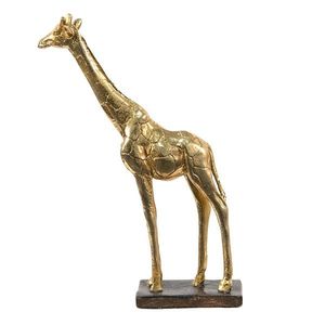 Zlatá dekorační socha Žirafa - 15*4*21 cm 6PR3634 obraz