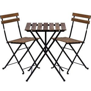 Stilista 87068 STILISTA Zahradní bistro set 2 židle + stůl, dřevo/kov obraz