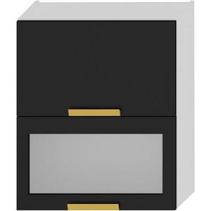 Kuchyňská Skříňka Denis W60grf/2 Sd černá mat continental/bílá obraz