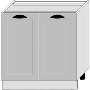 Kuchyňská Skříňka Adele D80 šedá mat/bílá obraz