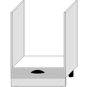 Kuchyňská Skříňka Adele Dk60 šedá mat/bílá obraz