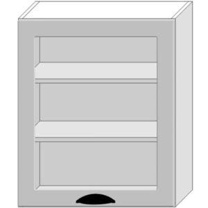 Kuchyňská Skříňka Adele Ws60 Pl šedá mat/bílá obraz