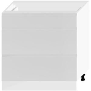 Kuchyňská skříňka Livia D80s/3 světle šedá mat/bílá obraz