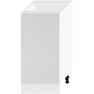 Kuchyňská skříňka Livia D40 Pl světle šedá mat/bílá obraz