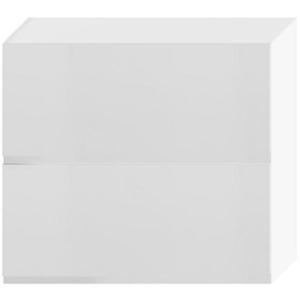 Kuchyňská skříňka Livia W80grf/2 světle šedá mat/bílá obraz