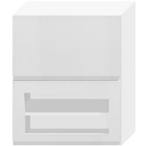 Kuchyňská skříňka Livia W60grf/2 Sd světle šedá mat/bílá obraz