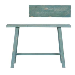 Modrý vintage odkládací stolek, stolička - 60*21*40 cm 5H0160 obraz
