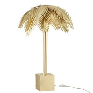 Zlatá kovová stolní palmová lampa Coconut - Ø 45*72 cm 96492 obraz
