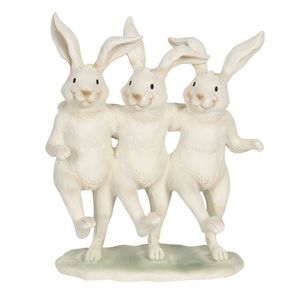 Dekorace tančících králíků - 16*9*19 cm 6PR3189 obraz