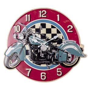 Nástěnné hodiny Motorbike - 44*39 cm / 1*AA 6KL0707 obraz