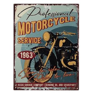 Nástěnná kovová cedule Motorcycle 1963 - 33*25 cm 6Y4374 obraz