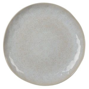 Šedý kameninový jídelní talíř Grivon - Ø 28*3 cm 6CEFP0101 obraz