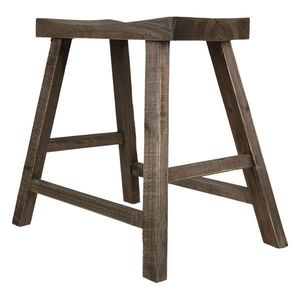 Hnědá antik dřevěná stolička - 56*37*50 cm 6H2118 obraz
