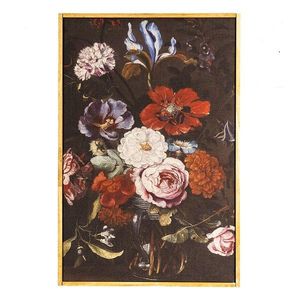 Vintage obraz květiny v dřevěném rámu - 40*3*60 cm 50618 obraz