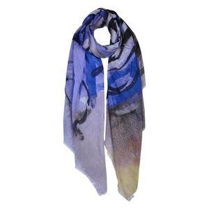 Modro - barevný šátek - 90*180 cm JZSC0680 obraz