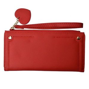 Červená peněženka Jolla - 19*11 cm JZWA0133R obraz