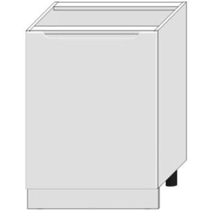 Kuchyňská skříňka Zoya D60 Pl bílý puntík/bílá obraz