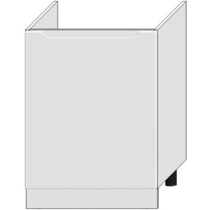 Kuchyňská skříňka Zoya D60zl Pl bílý puntík/bílá obraz