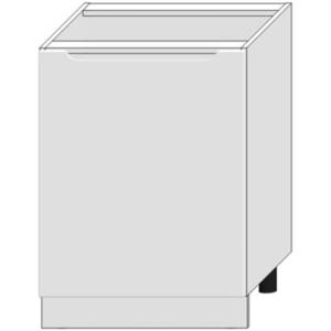 Kuchyňská skříňka Zoya D60pc Pl bílý puntík/bílá obraz