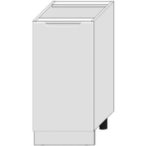 Kuchyňská skříňka Zoya D40 Pl bílý puntík/bílá obraz