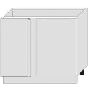 Kuchyňská skříňka Zoya Dnp Pl bílý puntík/bílá obraz