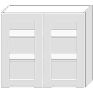 Kuchyňská skříňka Zoya Ws80 bílý puntík/bílá obraz