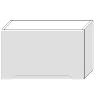 Kuchyňská skříňka Zoya W60okgr bílý puntík/bílá obraz
