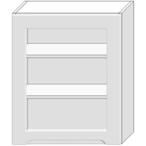 Kuchyňská skříňka Zoya Ws60 Pl bílý puntík/bílá obraz
