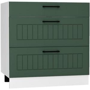 Kuchyňská skříňka Irma D80s/3 zelená mat obraz