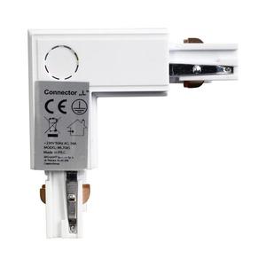 Konektor pro svítidla v lištovém systému 3-fázový TRACK bílá typ L obraz